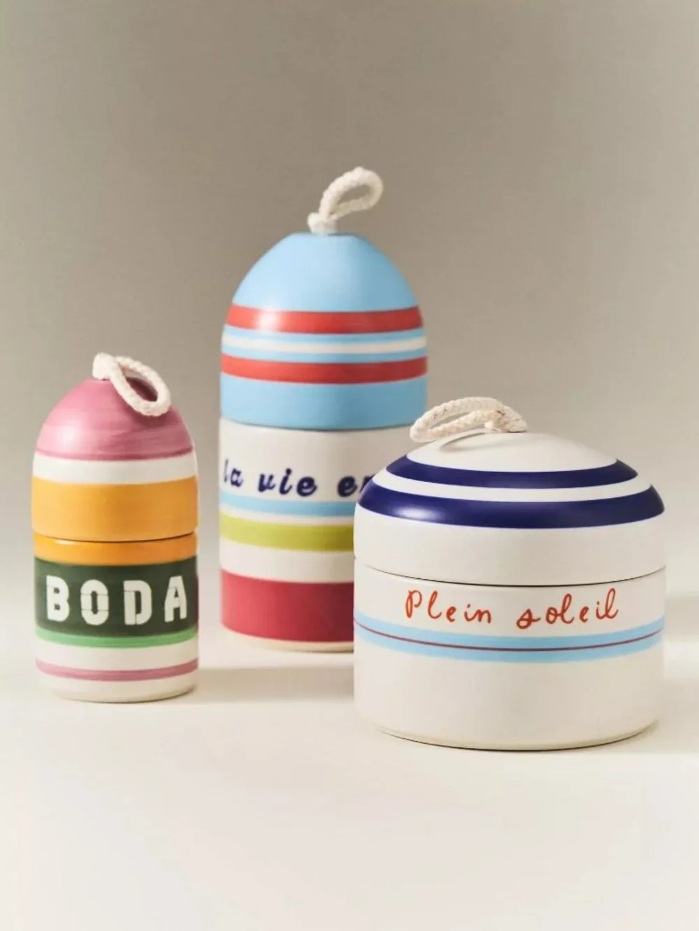 Fresh Ocean Waves & Bergamot Ceramic Buoy Candle